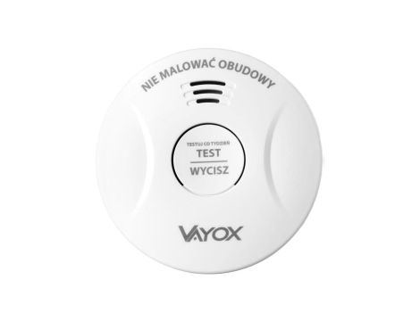 Czujnik dymu bezprzewodowy żywotność baterii 10 lat VA0412 Vayox