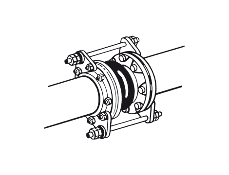 Komplet ograniczników wydłużenia do łącznika ZKB DN65 PN10/16 Socla
