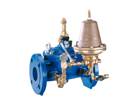 Zawór regulacyjny (utrzymuje stały poziom wody w zbiorniku) Typ C201 DN 300 Socla