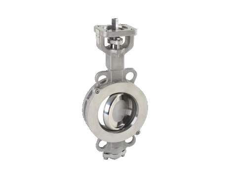 Przepustnica bezkołnierzowa EMARIS z dźwignią reczną dysk AISI316 PN10/16/ASA150/25/40 AISI316 DN 200 Socla