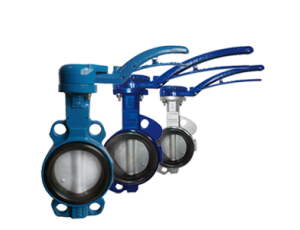 Przepustnica bezkołnierzowa SYLAX-Uranie z napędem ręcznym dźwigniowym dysk AISI316 NBR 16 BAR DN 32/40 Socla