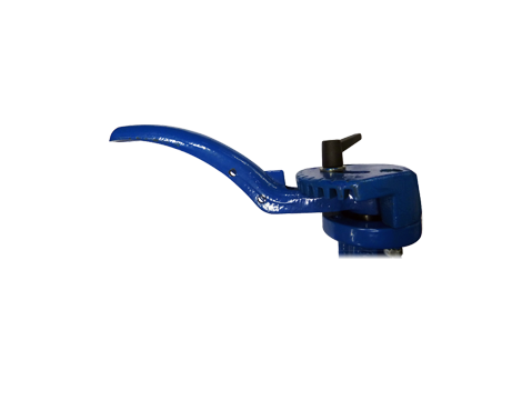 Dźwignia ręczna 10-cio położeniowa z możliwością założenia blokady wyposażona w 2 wyłączniki krańcowe DN 300 Socla