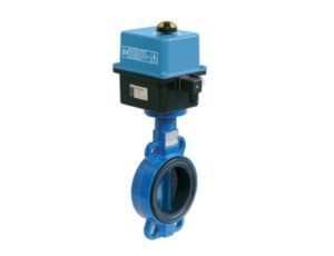 Przepustnica GGG40 DN 65 dysk AISI 316 uszczelnienie NBR napęd ON/OF 100/240 VAC LUB 100/350 VDC Socla