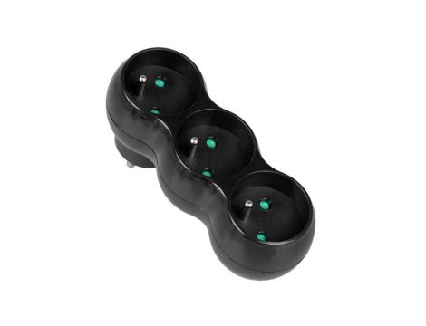 Rozgałęźnik sieciowy 3x 2P+0 3500W 230V czarny VA0132B VAYOX