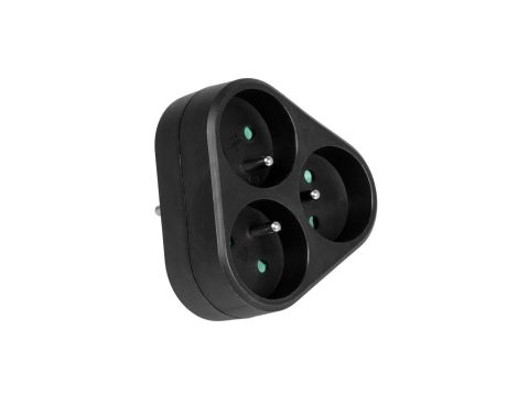 Rozgałęźnik sieciowy 3x 2P+0 3500W 230V czarny VA0133B VAYOX