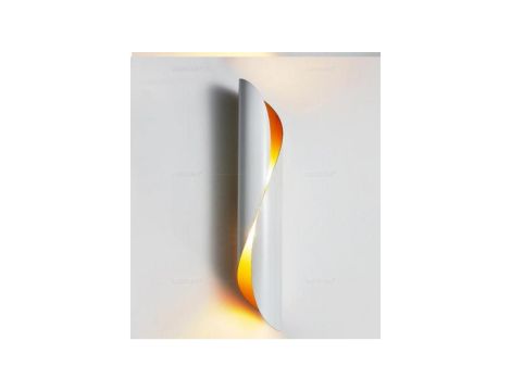 Kinkiet Abigali Drill Biało-Złoty