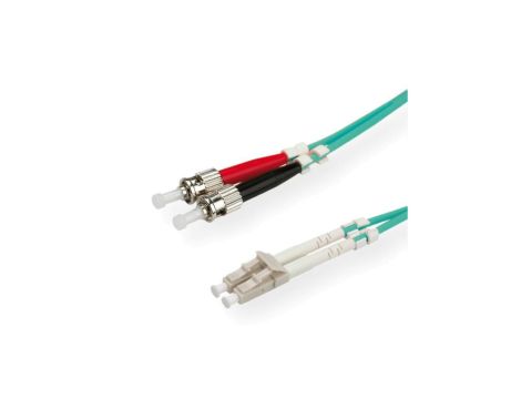 VALUE Kabel F.O. 50/125m OM3, LC/ST, turkoois, 0,5m