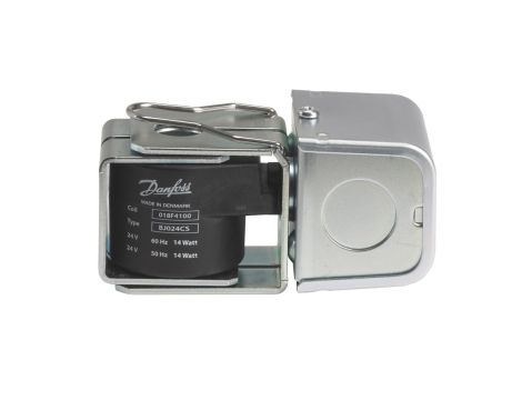 Danfoss Cewka elektromagnetyczna, BJ240CS, Skrzynka przyłączeniowa, 0.20 m, Napięcie zasilania [V] AC: 230, Produkt pakowany pojedyńczo - 018F4120