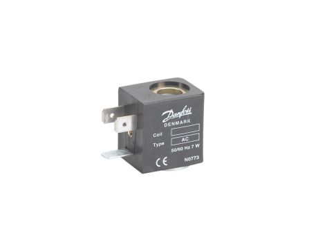 Danfoss Cewka elektromagnetyczna, AC240C, Styki płaskie DIN, Napięcie zasilania [V] AC: 240, Produkt pakowany pojedyńczo - 042N0822
