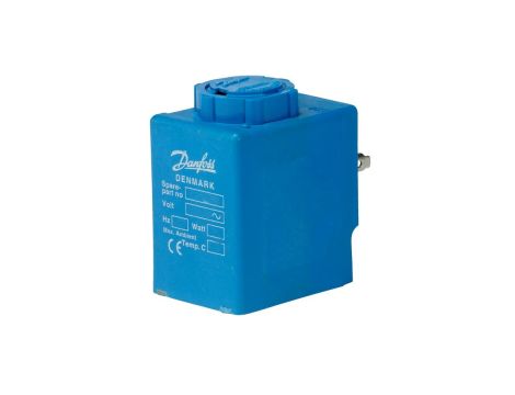 Danfoss Cewka elektromagnetyczna, BC230C, Styki płaskie DIN, Napięcie zasilania [V] AC: 220 - 230, Produkt pakowany pojedyńczo - 042N7518