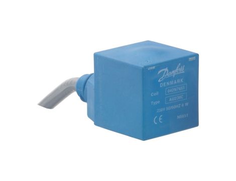 Danfoss Cewka elektromagnetyczna, AU012DS, Przewód, 1.00 m, Produkt pakowany pojedyńczo - 042N7696