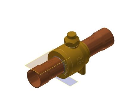 Danfoss Odcinający zawór kulowy, GBC 54s E - 009L9029