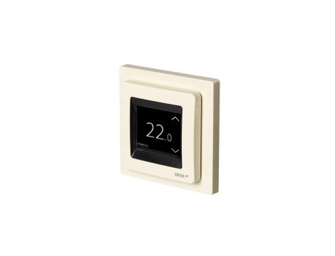 Danfoss Termostaty, DEVIreg™ Touch - kość słoniowa, Typ czujnika: Pomieszczenie + podłoga - 140F1078