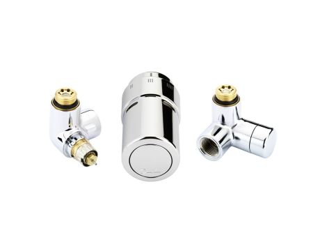 Danfoss Zestawy RAX Design, Czujnik montowany po lewej, RAX, Chrom - 013G4004