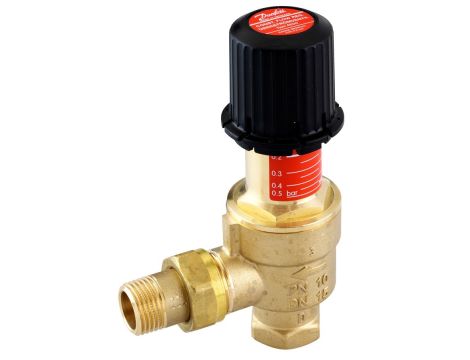 Danfoss Regulacja bypassu automatycznego, AVDO, DN 15, Kątowy, gwint wewnętrzny, Gwint zewnętrzny - 003L6003