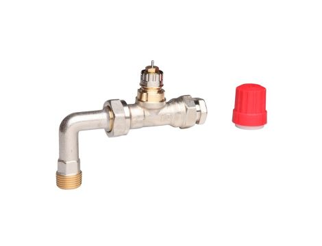 Danfoss Zespoły rozdzielacza, RA-K z kolankiem, brak RLV, Prosty - 013G3363