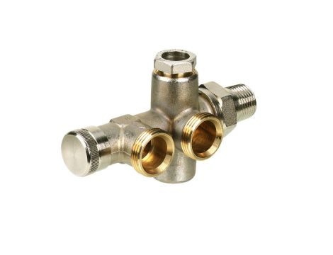 Danfoss Zespoły rozdzielacza, RA-KW, Przyłącze ścienne - 013G3369