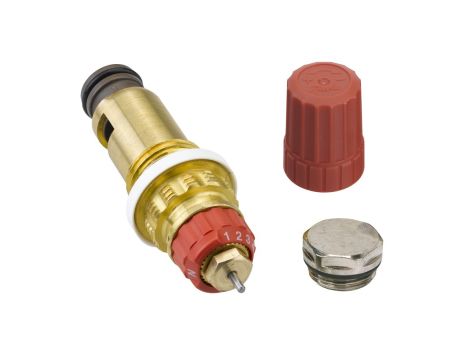 Danfoss Zawory zintegrowane, RA, G 1/2 A, Nastawy wstępne: Tak, Zawartość zestawu: Zawór, nasadka zabezpieczająca, 1 wtyk - 013G7270