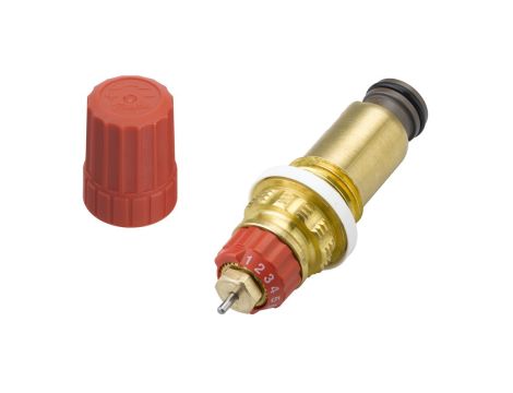 Danfoss Zawory zintegrowane, RA, G 1/2 A, Nastawy wstępne: Tak, Zawartość zestawu: Zawór, nasadka zabezpieczająca - 013G7370