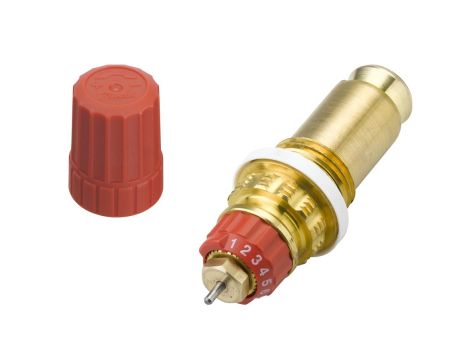 Danfoss Zawory zintegrowane, RA, G 1/2 A, Nastawy wstępne: Tak, Zawartość zestawu: Zawór, nasadka zabezpieczająca - 013G7380