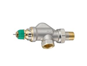 Danfoss Zawory grzejnikowe, RA-DV, Dynamiczny (niezależny od ciśnienia), DN 10, Kątowy poziomy, D - 013G7709