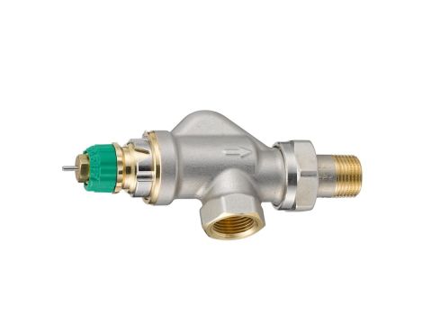 Danfoss Zawory grzejnikowe, RA-DV, Dynamiczny (niezależny od ciśnienia), DN 10, Kątowy poziomy, D - 013G7709