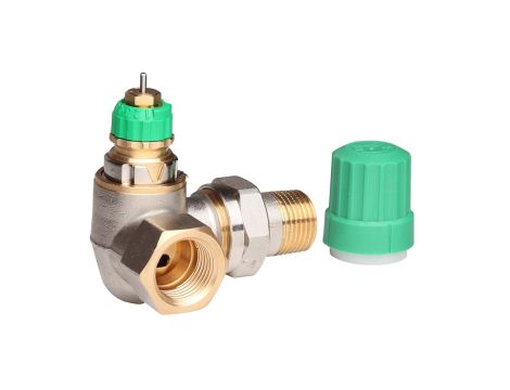 Danfoss Zawory grzejnikowe, RA-DV, Dynamiczny (niezależny od ciśnienia), DN 15, Podwójny kątowy lewy - 013G7720