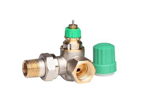 Danfoss Zawory grzejnikowe, RA-DV, Dynamiczny (niezależny od ciśnienia), DN 15, Podwójny kątowy prawy - 013G7719
