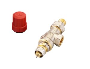 Danfoss Zawory grzejnikowe, RA-N, Przepływ normalny, DN 10, Kątowy poziomy, D - 013G0151