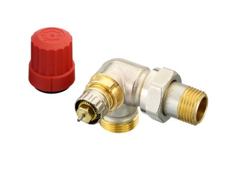 Danfoss Zawory grzejnikowe, RA-N, Przepływ normalny, DN 15, Podwójny kątowy lewy - 013G4205