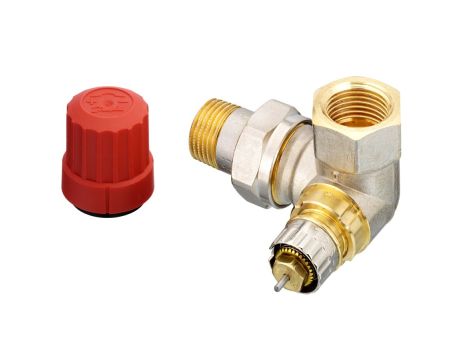 Danfoss Zawory grzejnikowe, RA-N, Przepływ normalny, DN 15, Podwójny kątowy lewy - 013G0234