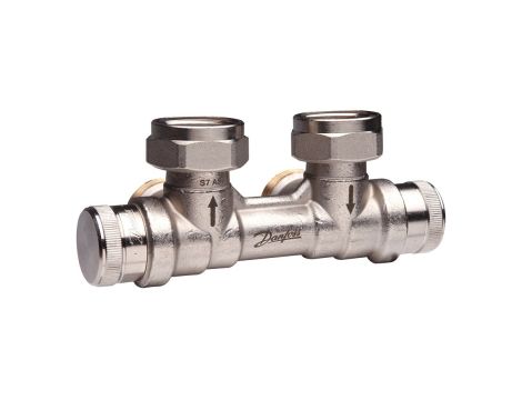 Danfoss Zawory przyłączeniowe, RLV-KDV, 20, Kątowy lewy - 013G7875