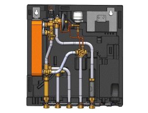 Danfoss EvoFlat WSS, Typ 3, 10 bar, 95 °C, Nazwa regulatora CWU: TPC-M, Termostat - 145G0192