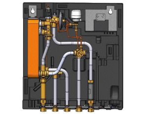 Danfoss EvoFlat WSS, Typ 1, 10 bar, 95 °C, Nazwa regulatora CWU: TPC-M, Termostat - 145G0219