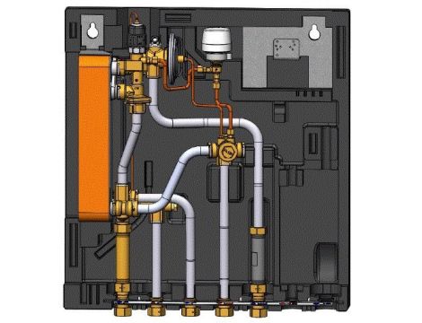 Danfoss EvoFlat WSS, Typ 1, 10 bar, 95 °C, Nazwa regulatora CWU: TPC-M, Termostat - 145G0219