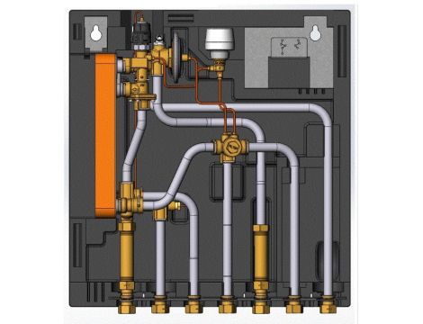 Danfoss EvoFlat FSS, Typ 3, 10 bar, 95 °C, Nazwa regulatora CWU: TPC-M, Termostat - 145B0071
