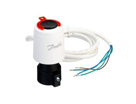 Danfoss Siłowniki termiczne, TWA-A, RA, Napięcie zasilania [V] AC: 24, NC/S (z wyłącznikiem krańcowym), 0.95 m - 088H3114