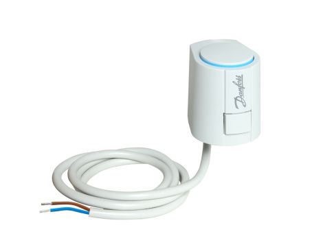 Danfoss Siłownik ABN, Elastyczne, Napięcie zasilania [V] AC: 230, NC (normalnie zamknięty), 1.00 m - 193B2147