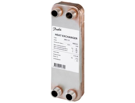 Danfoss Lutowany płytowy wymiennik ciepła, XB04-1, Il. płytek: 50, 16 bar - 004B1024