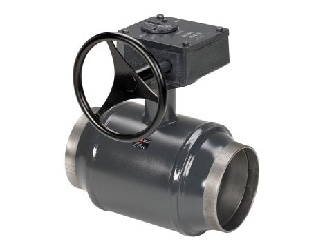 Danfoss Zawory kulowe, JIP-WW, RB (standard.), przekładnia ślimakowa, Ze zredukowanym przelotem, PN 25, DN 250, Do wspawania - 065N0161