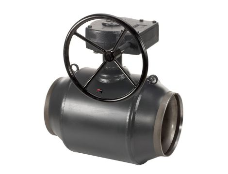 Danfoss Zawory kulowe, JIP-WW, RB (standard.), przekładnia ślimakowa, Ze zredukowanym przelotem, PN 25, DN 300, Do wspawania - 065N0166