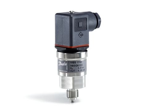 Danfoss Przetwornik ciśnienia, MBS 1700, 0.00 bar - 6.00 bar, 0.00 psi - 87.02 psi - 060G6100