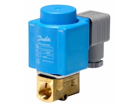 Danfoss Zawór elektromagnetyczny, EV210B, Funkcja: NC, G, 1/8, 0.080 m³/h, FKM - 032U145802