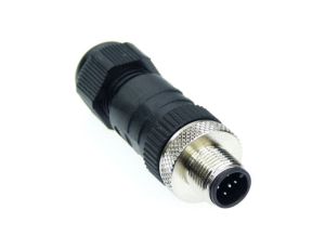 Złącze do samokonfekcjonowania M12 męskie 5-pinowe z gwintowanym złączem montaż z zaciskami śrubowymi RSC 5/9