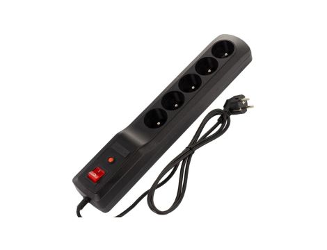 Przedłużacz przeciwprzepięciowy 5-gniazd z/u ARMAC R5 5m czarny