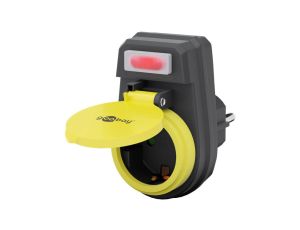 Adapter gniazda z wyłącznikiem, bryzgoszczelny - Wejście, typ Gniazdo ze stykiem ochronnym (typ F, CEE 7/3)