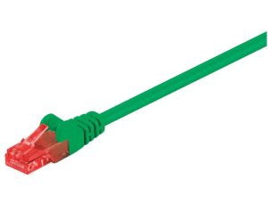 CAT 6Kabel łączący, U/UTP, Zielony - Długość kabla 7.5 m