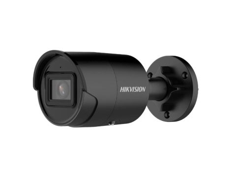 Kamera IP 4 MPX AcuSense. obiektyw: 2.8mm. Tuba. czarna obudowa. IR 40m. Mikrofon + SD. IP67