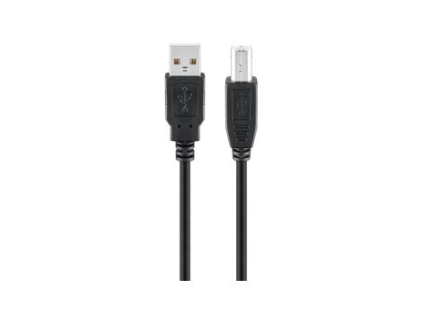 Kabel USB 2.0 Hi-Speed, Czarny - Długość kabla 3 m