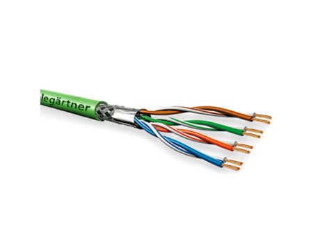 Kabel S/FTP Kat.7 linka 4x2xAWG26/7 PUR 305m zielony L02002C0074